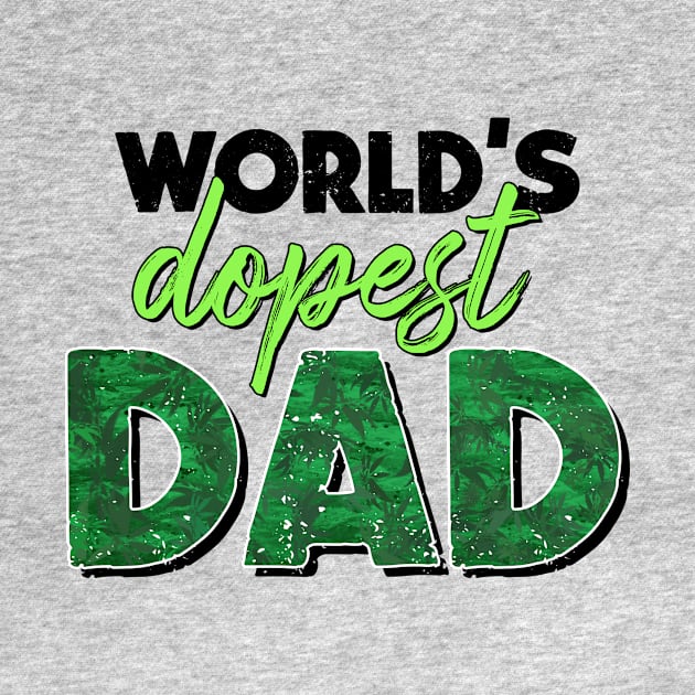 Worlds Dopest Dad Stoner Fathers fathers day gift for husband dad by KawaiiFoodArt